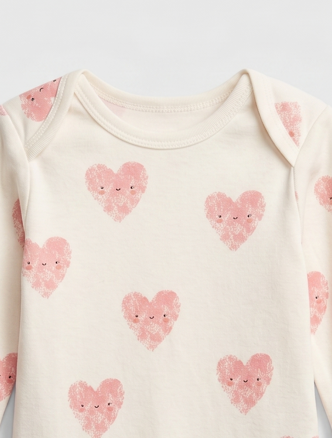 PINK LOVE PRINTED ONESIE