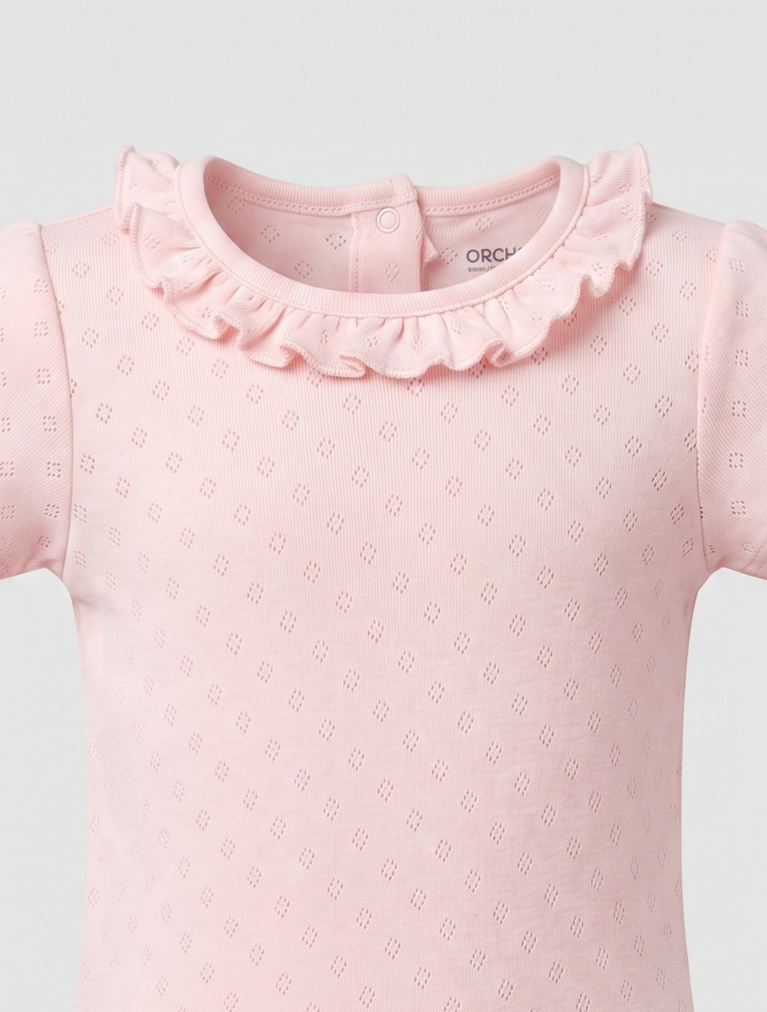 BABY PINK POINTELLE ONESIE