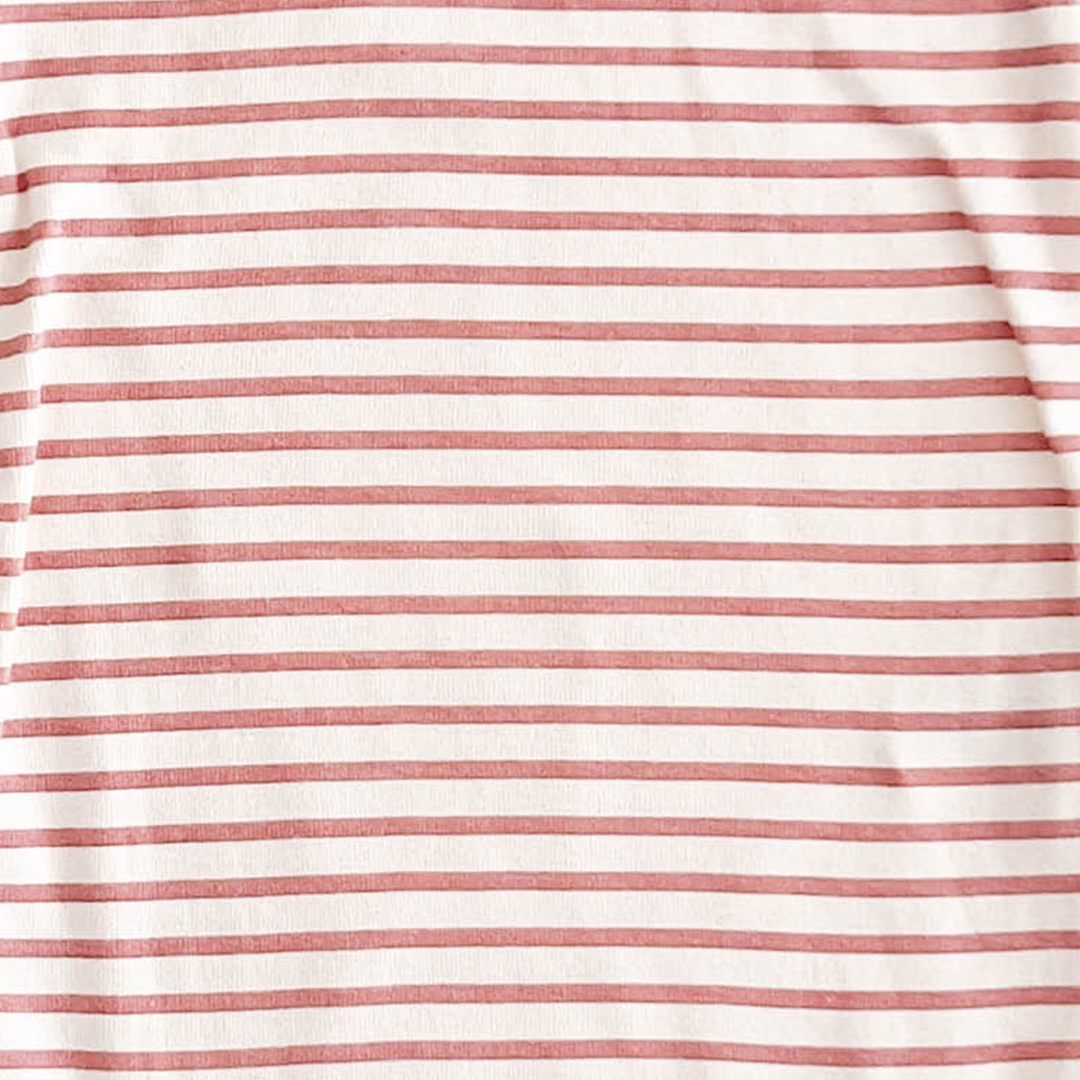 PINK AND WHITE STRIPED ONESIE
