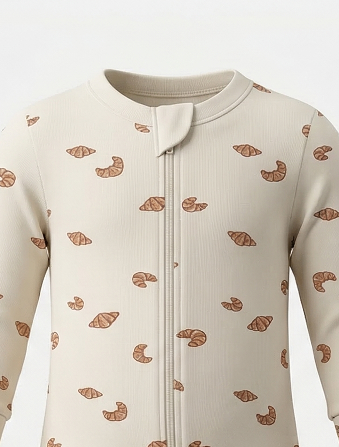 CROISSANT ZIPPER VISCOUS ROMPER