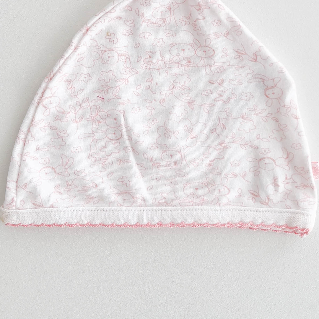 PINK FLORAL PRINTED CAP