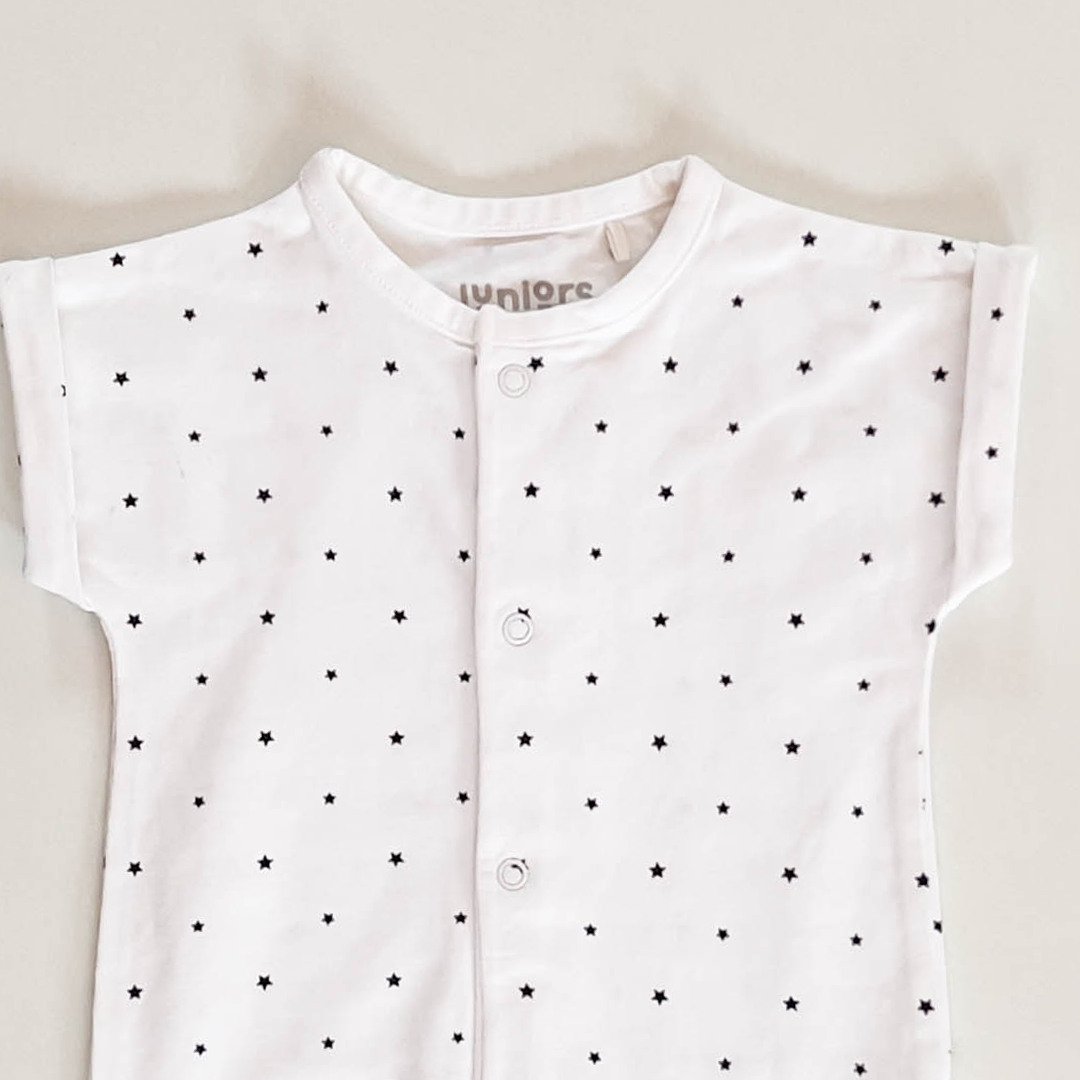 WHITE STAR PRINTED JUMPSUIT
