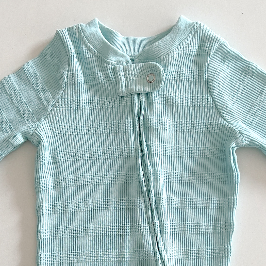 Aqua blue sleepsuit