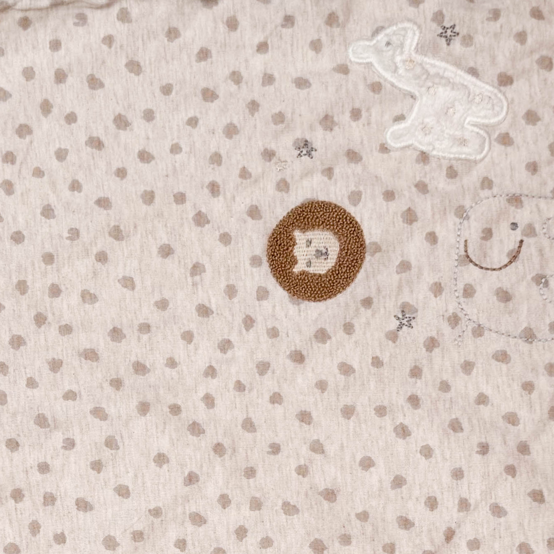 BEIGE SWADDLING CUM TOWEL