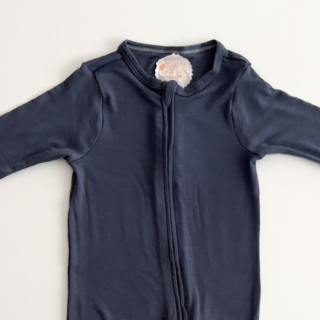 DARK BLUE GREY PLAIN ROMPER
