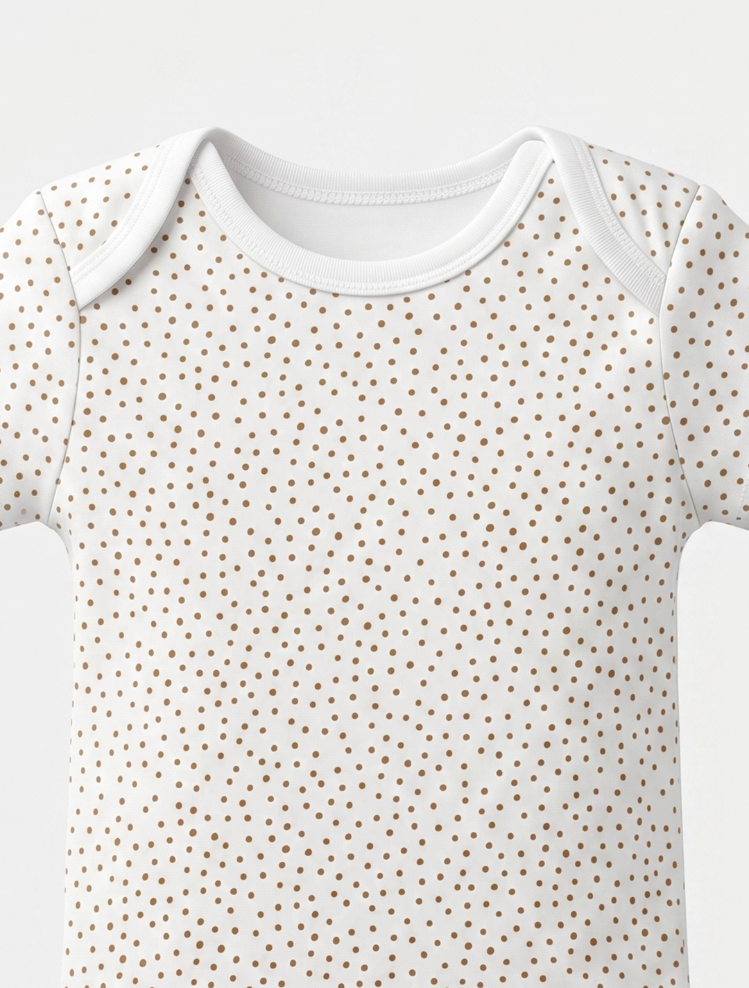 WHITE DOTTED ONESIE