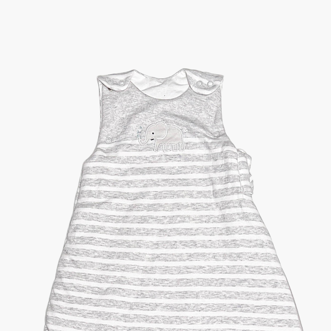 GREY WHITE STRIPED SLEEPING BAG