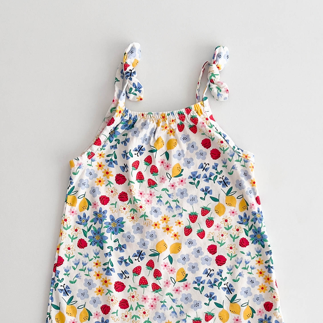 MULTICOLOURED PRINTED FANCY JUMPSUIT