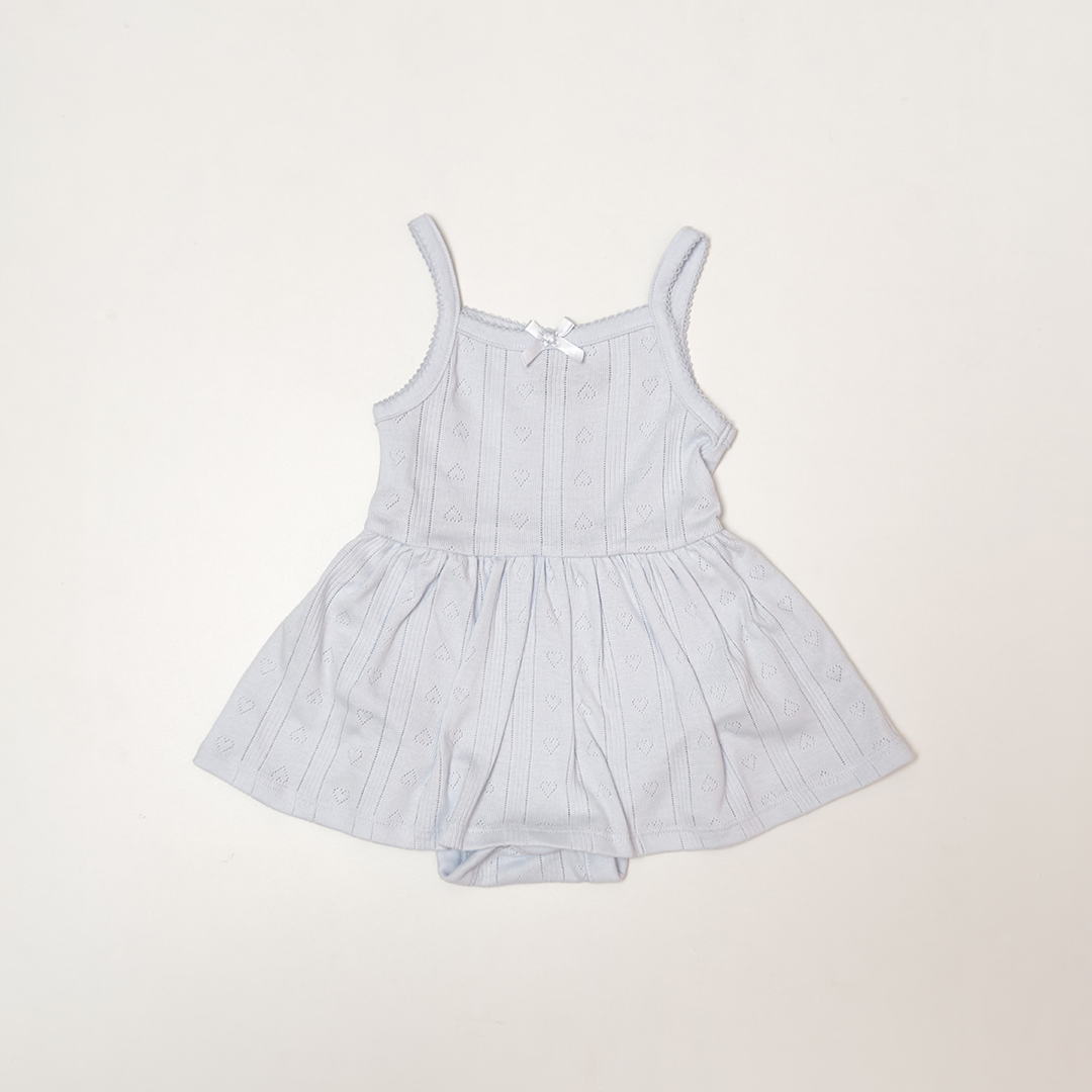 SKY BLUE POINTELLE SUNSUIT
