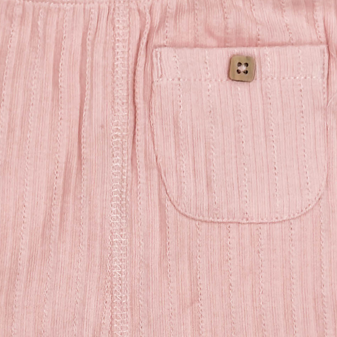BABY PINK RIBBED PANTS