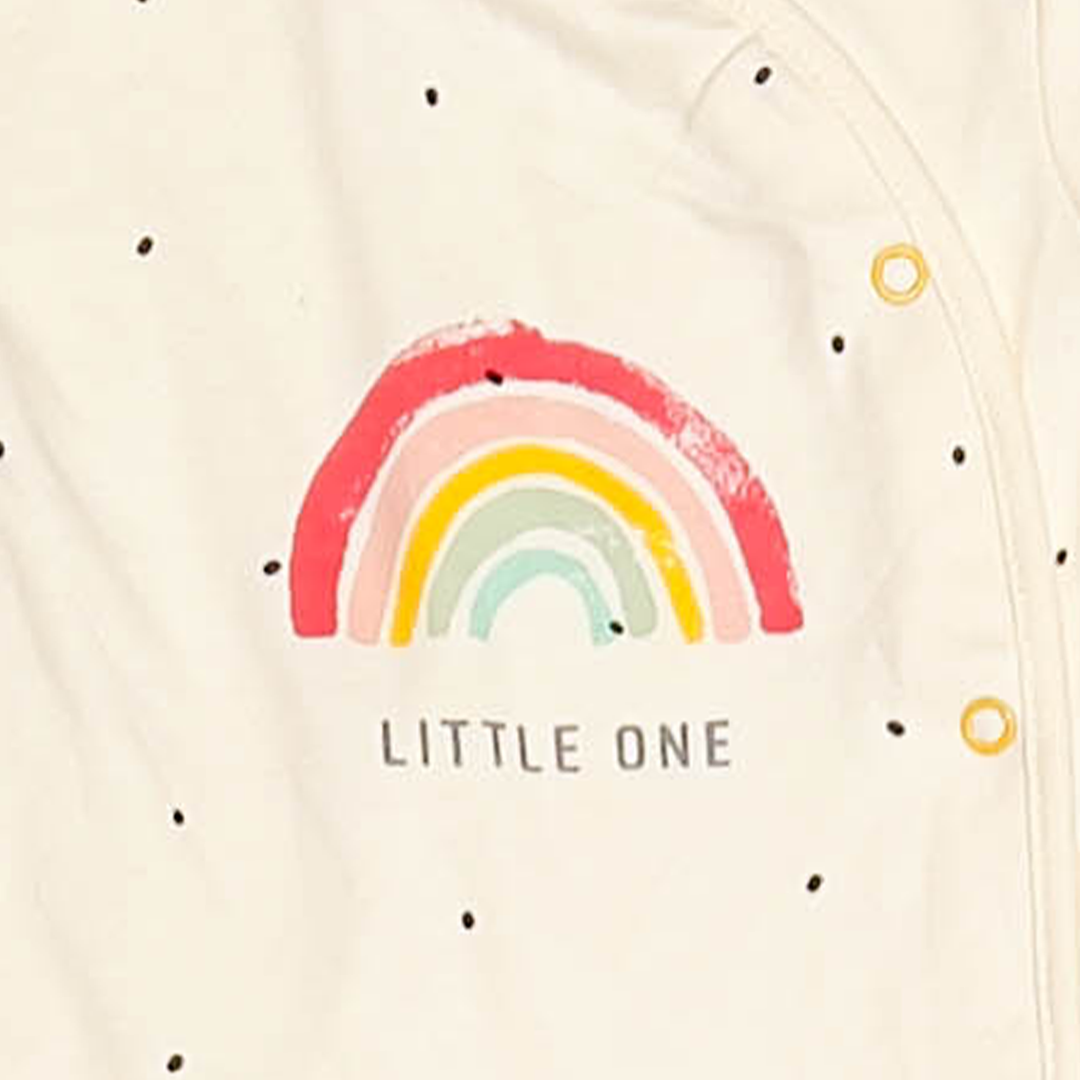 OFF WHITE RAINBOW PRINT ROMPER