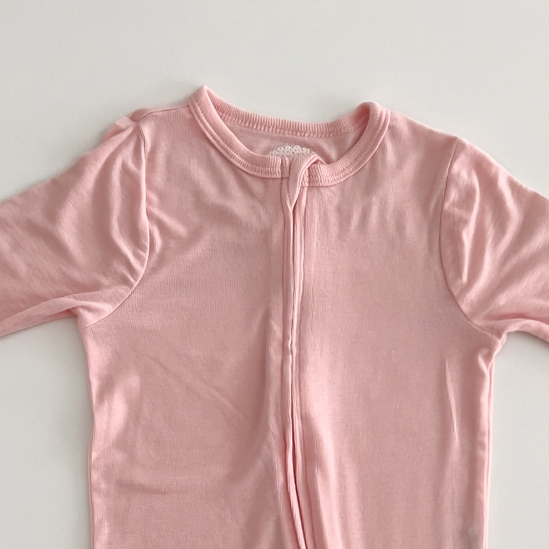 POWDER PINK PLAIN SLEEPSUIT