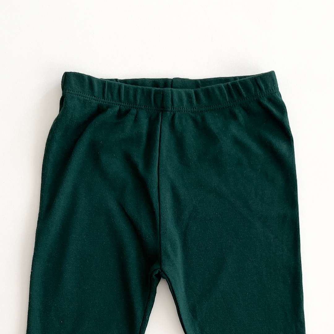 DARK GREEN COTTON PANTS