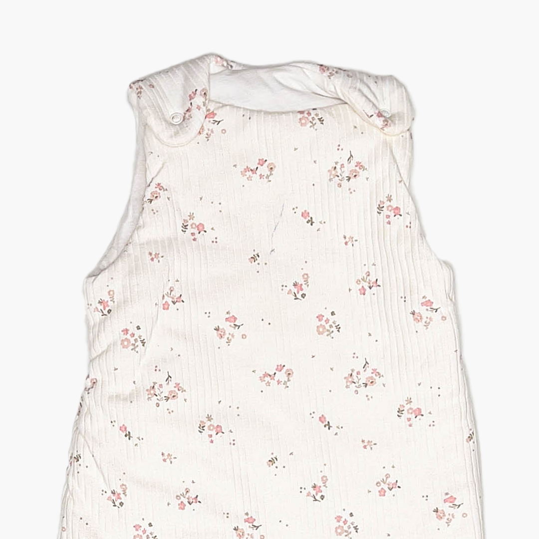 PINK FLORAL RIBBED SLEEPING BAG