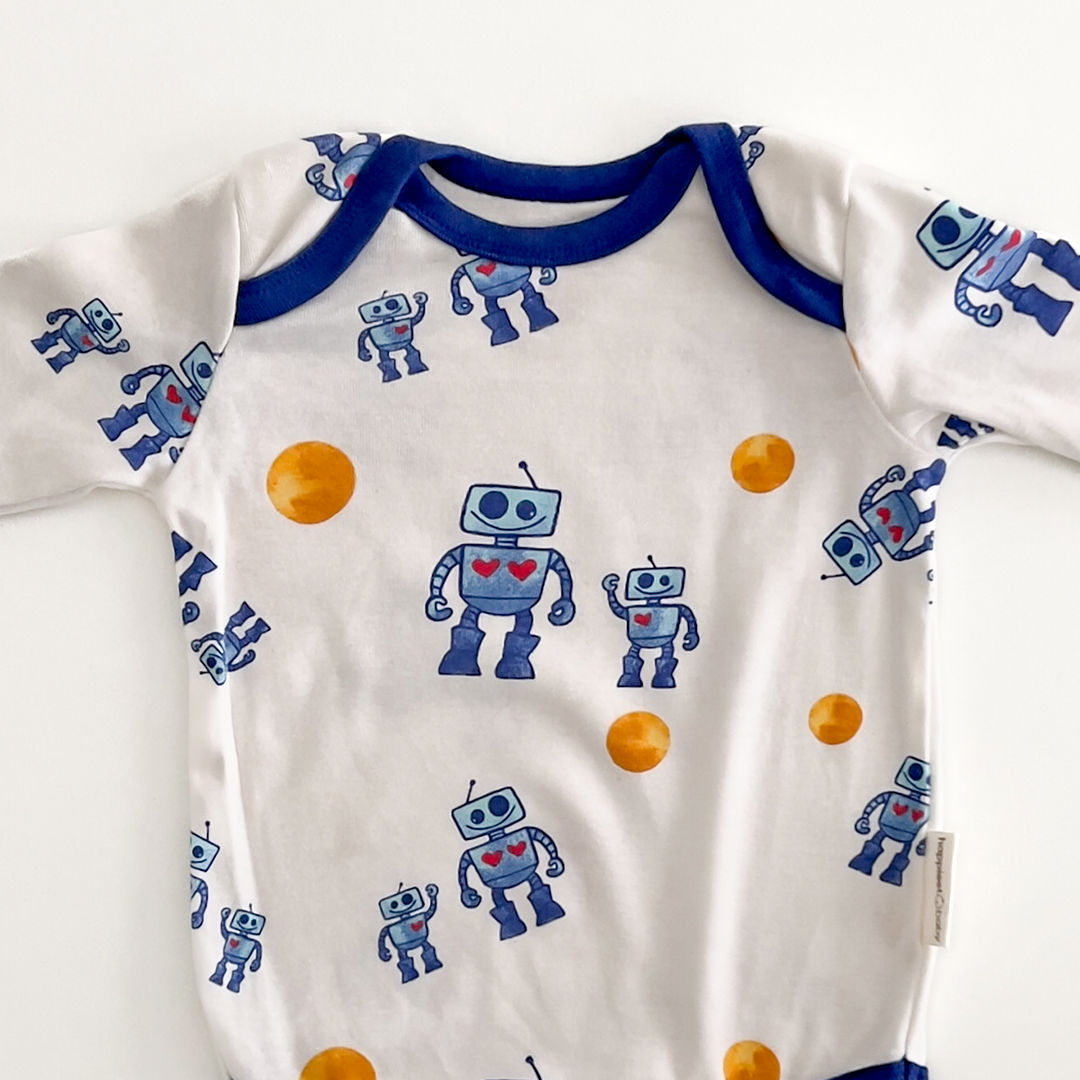 BLUE ROBOT ONESIE