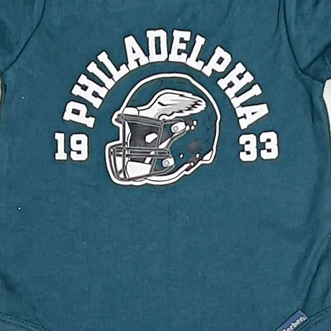 PRUSSIAN GREEN PRINTED ONESIE