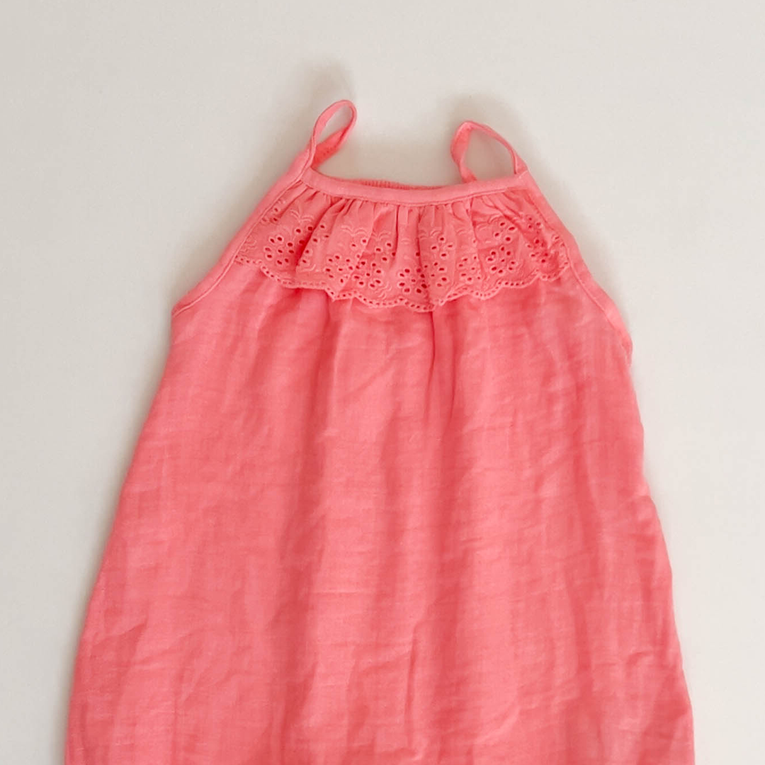 PUNCH PINK MUSLIN JUMPSUIT