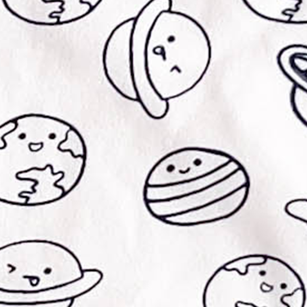 NAVY BLUE PATTERNED BIB