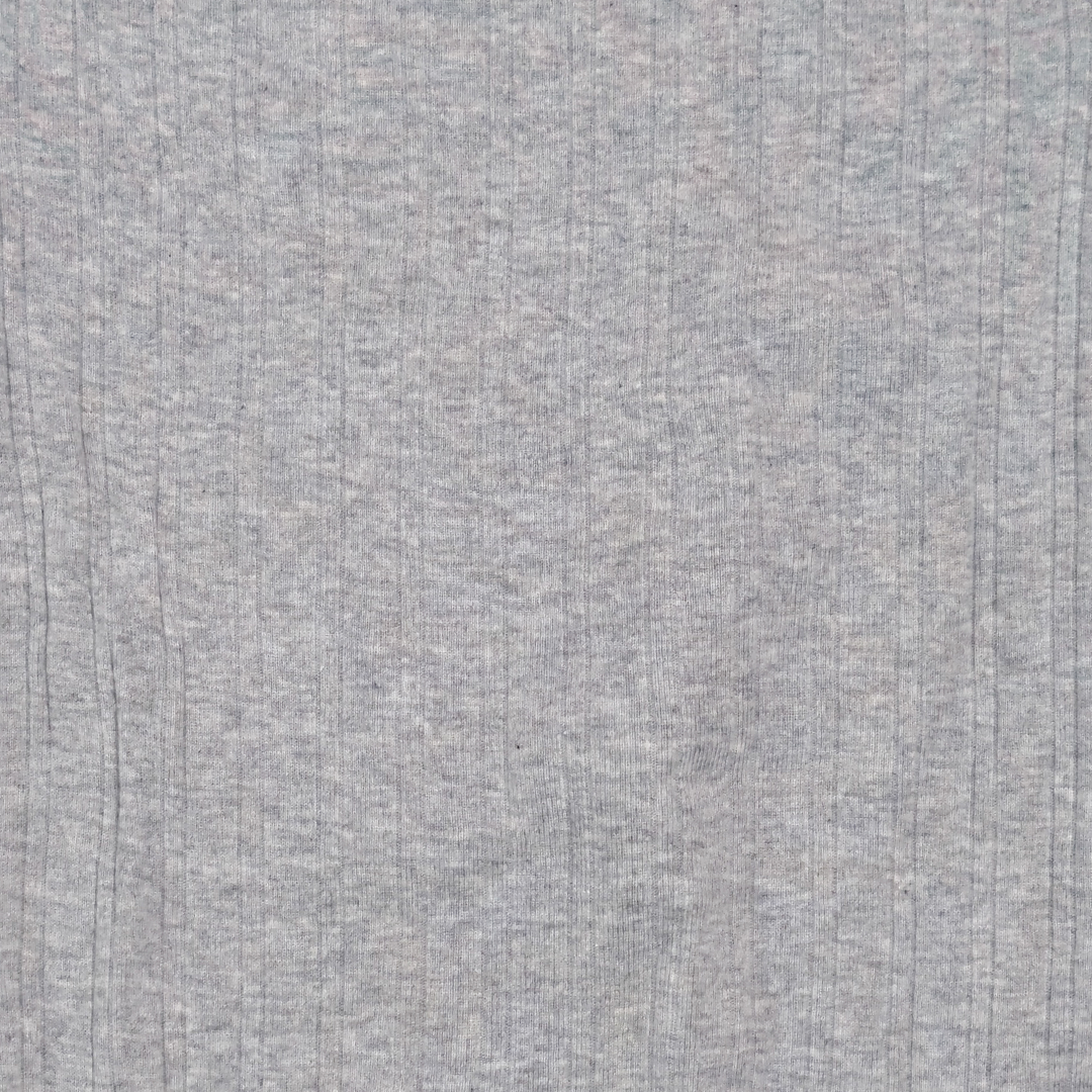 GREY RIBBED ONESIE