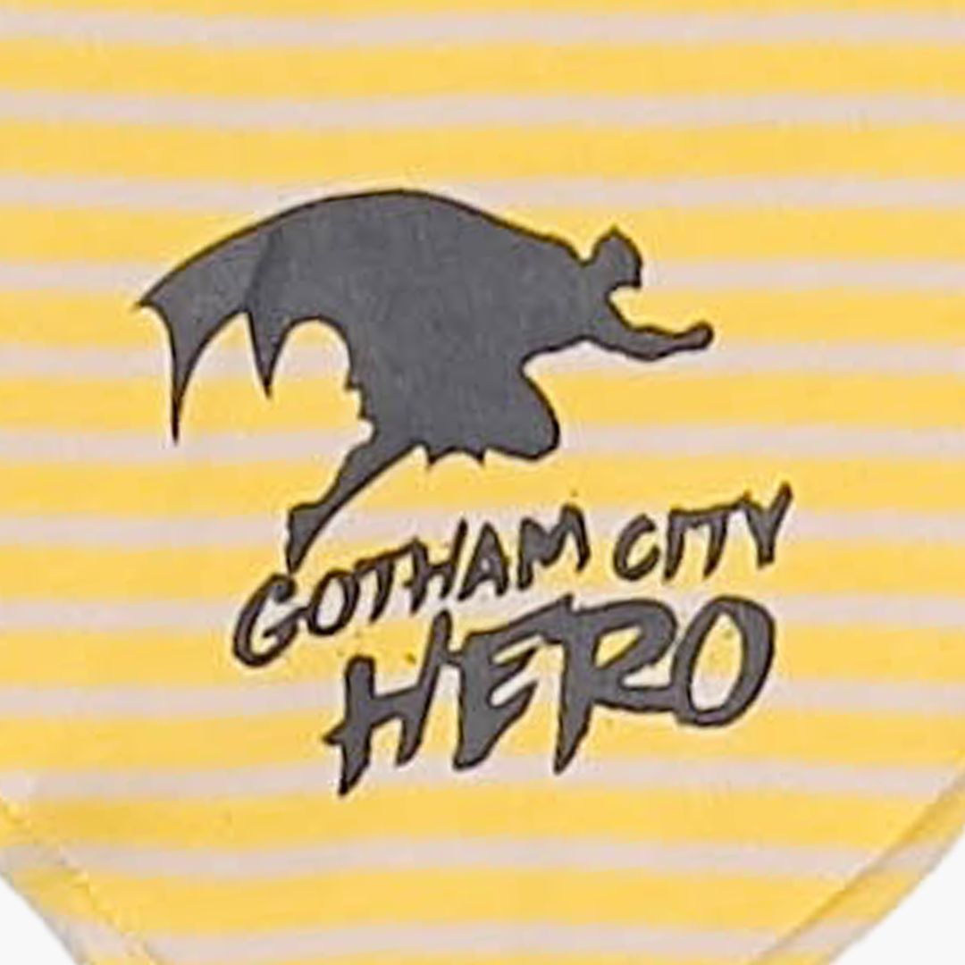 YELLOW BATMAN BANDANA BIBS