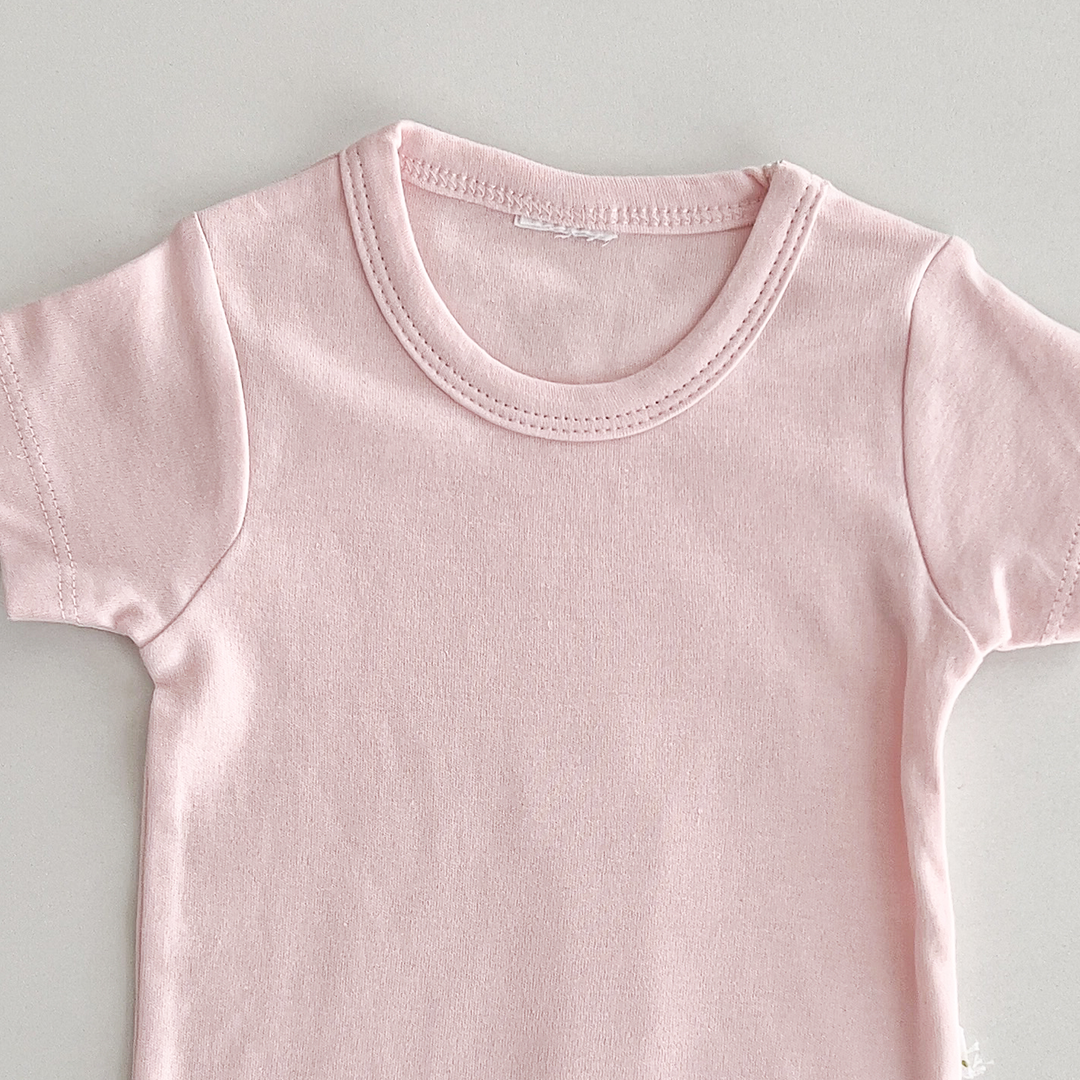 POWDER PINK PLAIN ONESIE