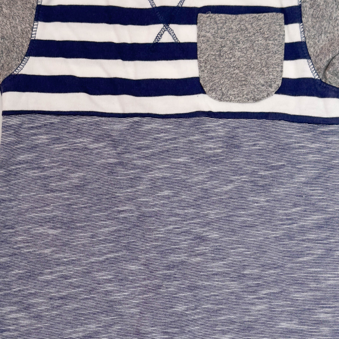 BLUE STRIPED JUMPSUIT