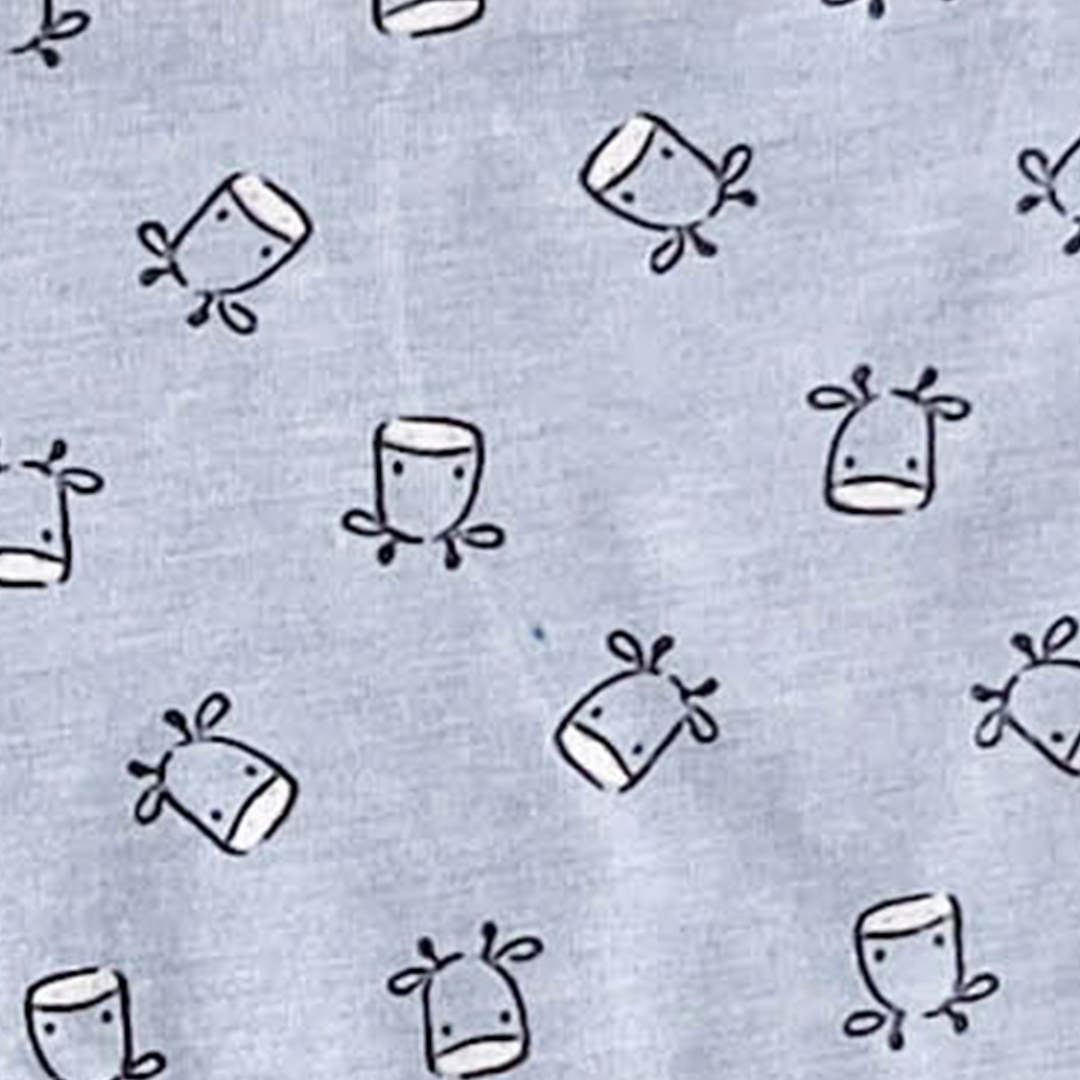 BULE COW PRINTEDBANDANA BIBS