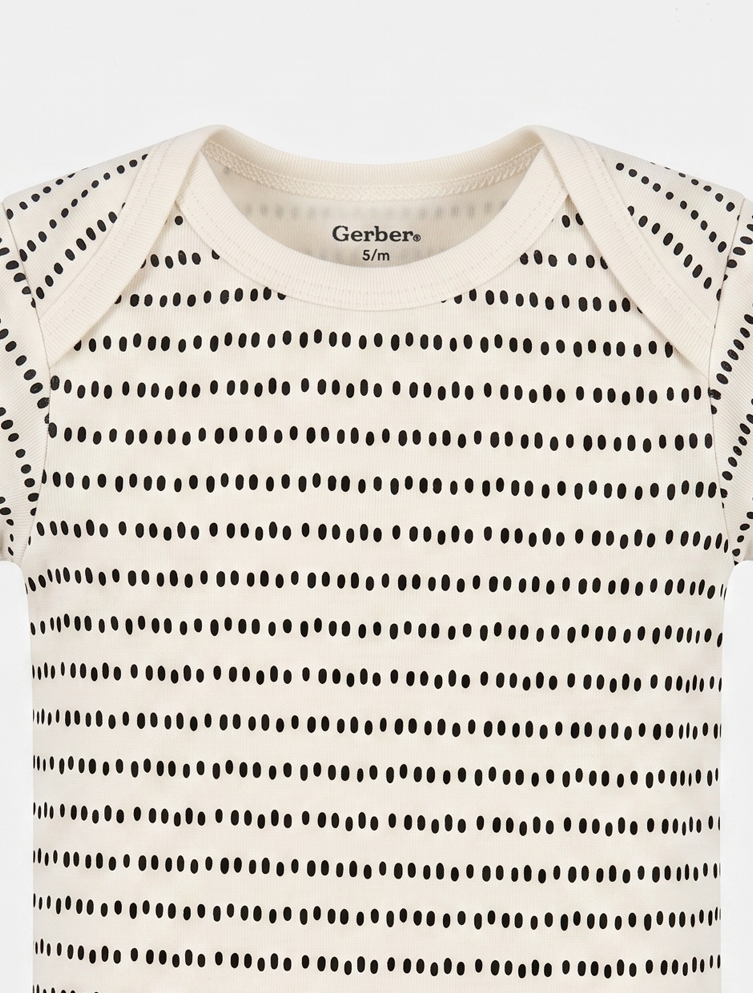 OFF WHITE BLACK PATTERN ONESIE