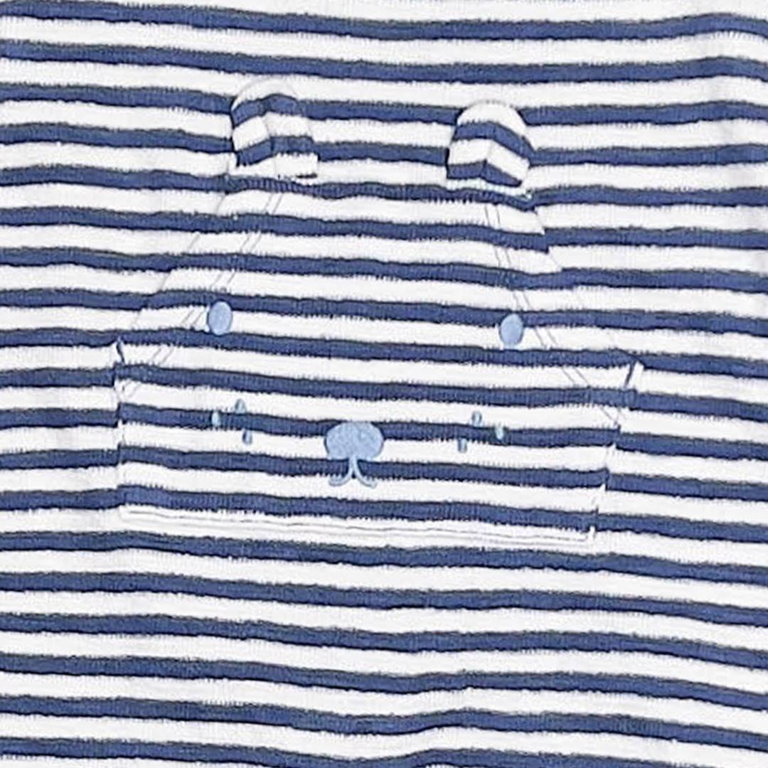 NAVY BLUE STRIPED ROMPER