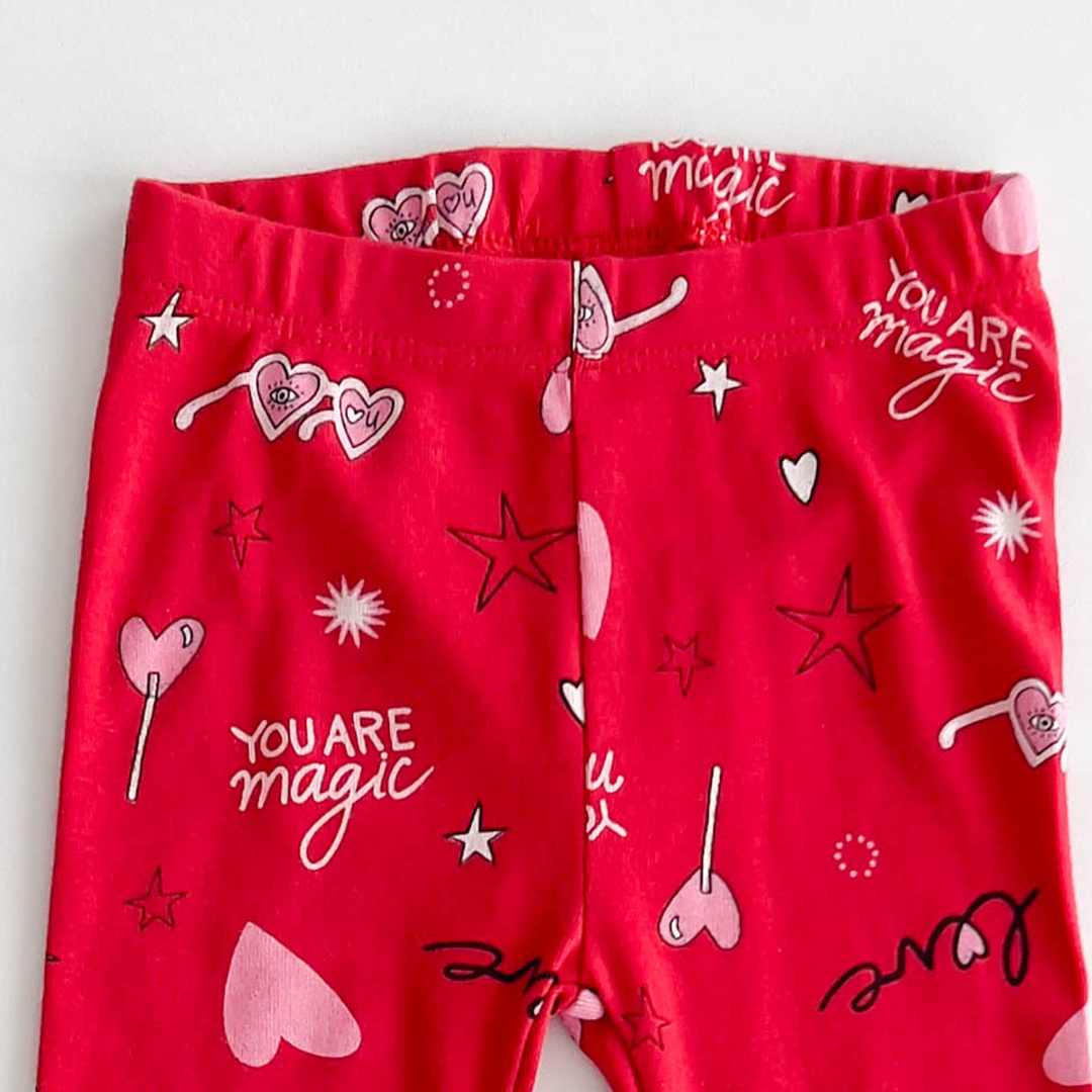 RED LOVE PRINTED PANT