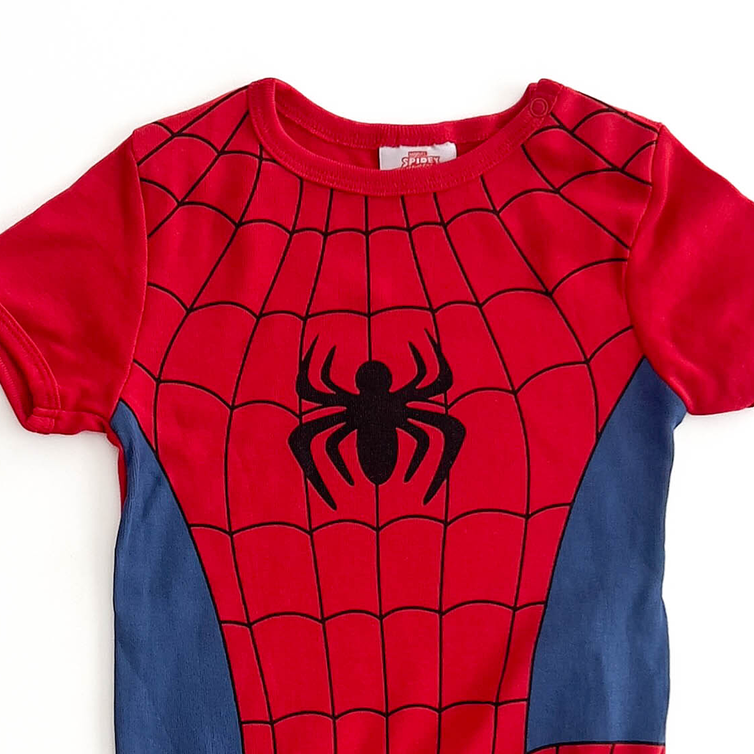 SPIDERMAN PATTERNED  ONESIE