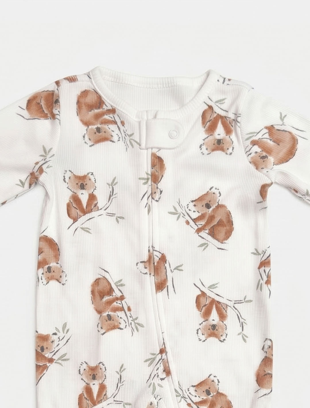 RIBBED 2 WAY ZIPPER SLEEPSUIT