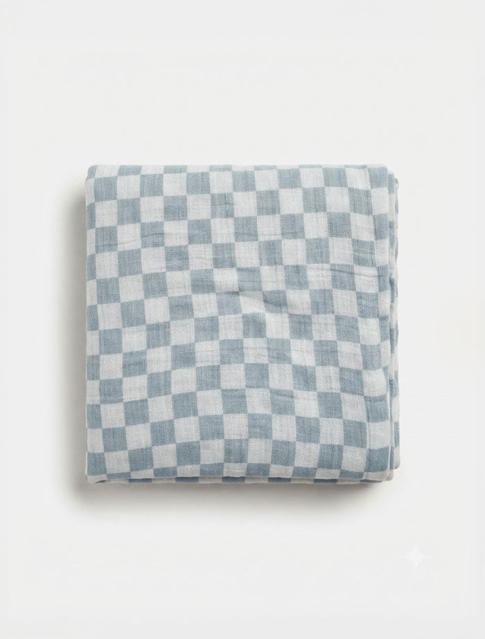 BEIGE ORGANIC COTTON MUSLIN CLOTH SWADDLE