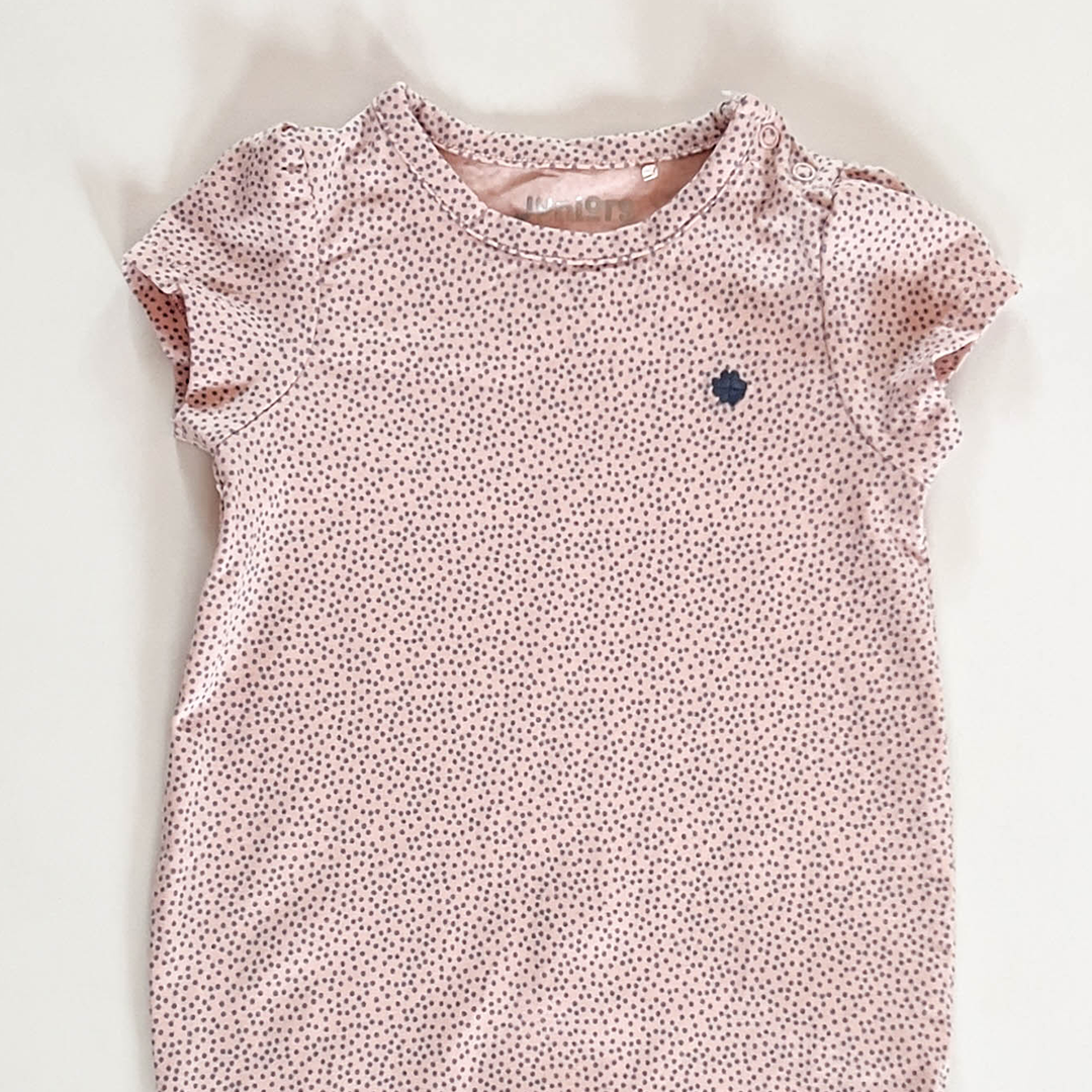 PASTEL PINK DOTTED JUMPSUIT