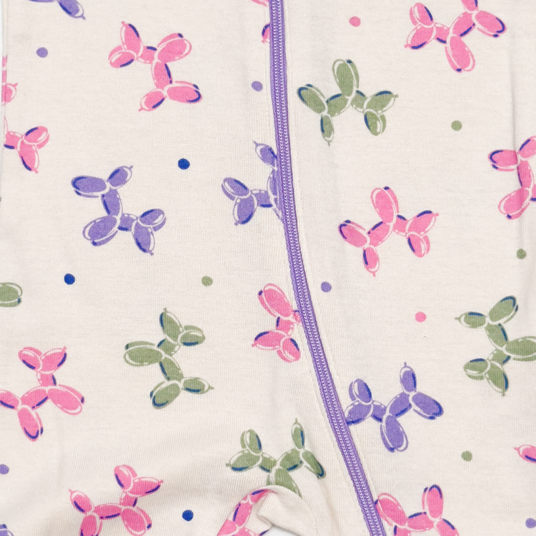 LAVENDER PATTERNED SLEEPSUIT