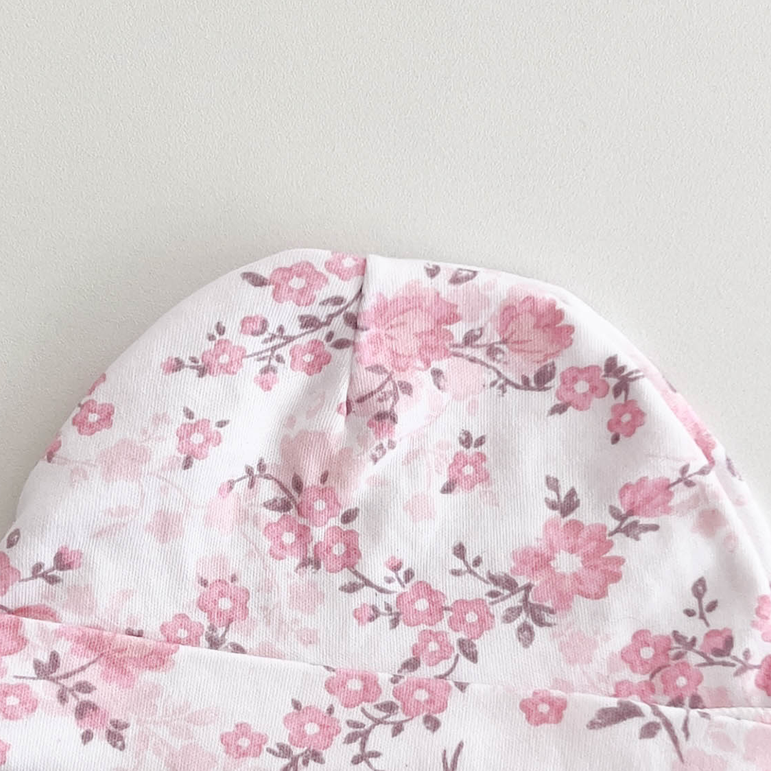 PINK FLORAL CAP