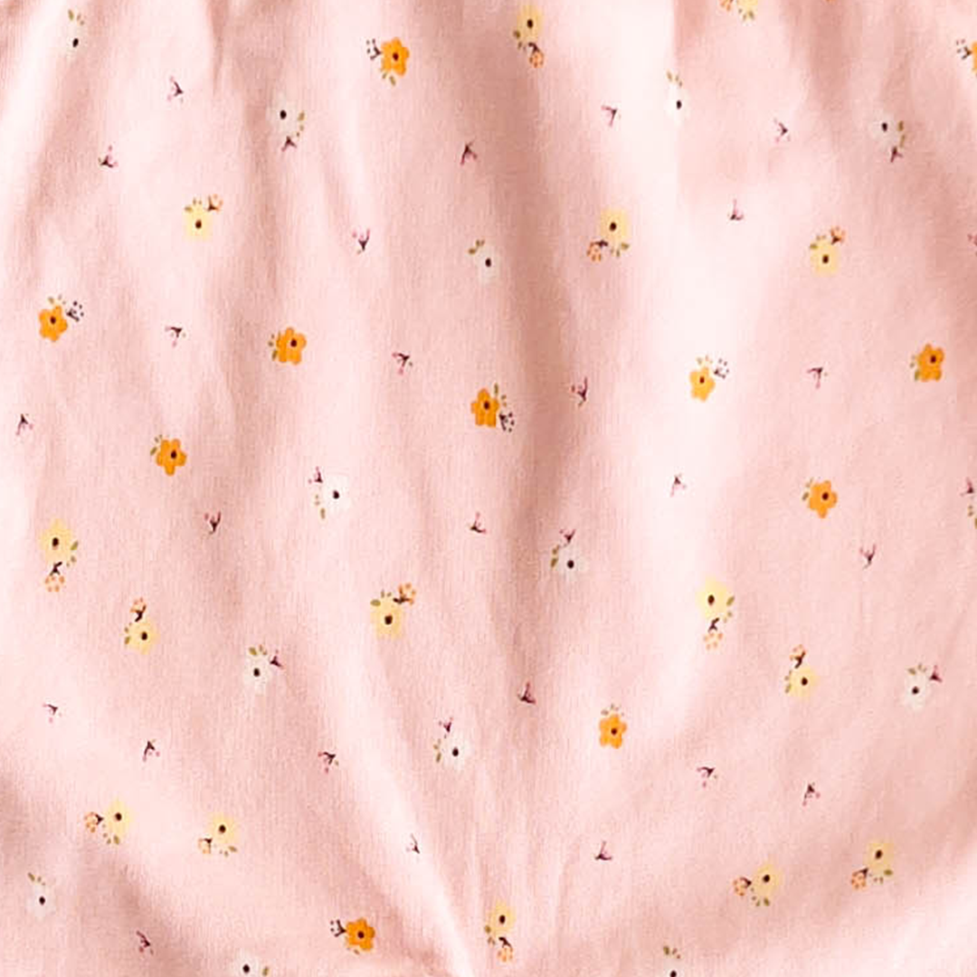 PINK FLORAL DUNGAREE