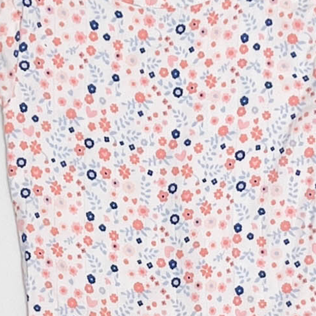 MUSLIN FLORAL PRINTED ONESIE