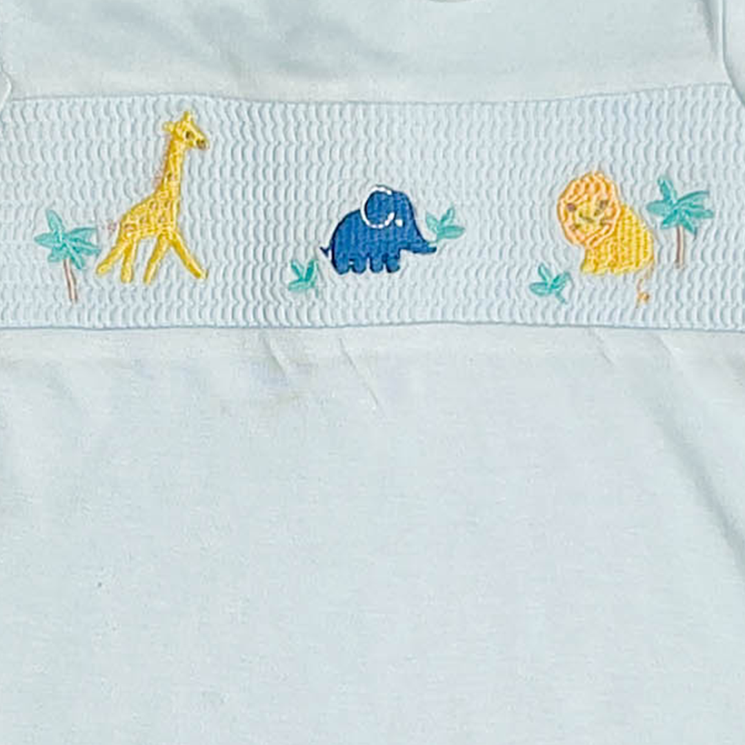 LIGHT BLUE PRINTED JUMPSUIT