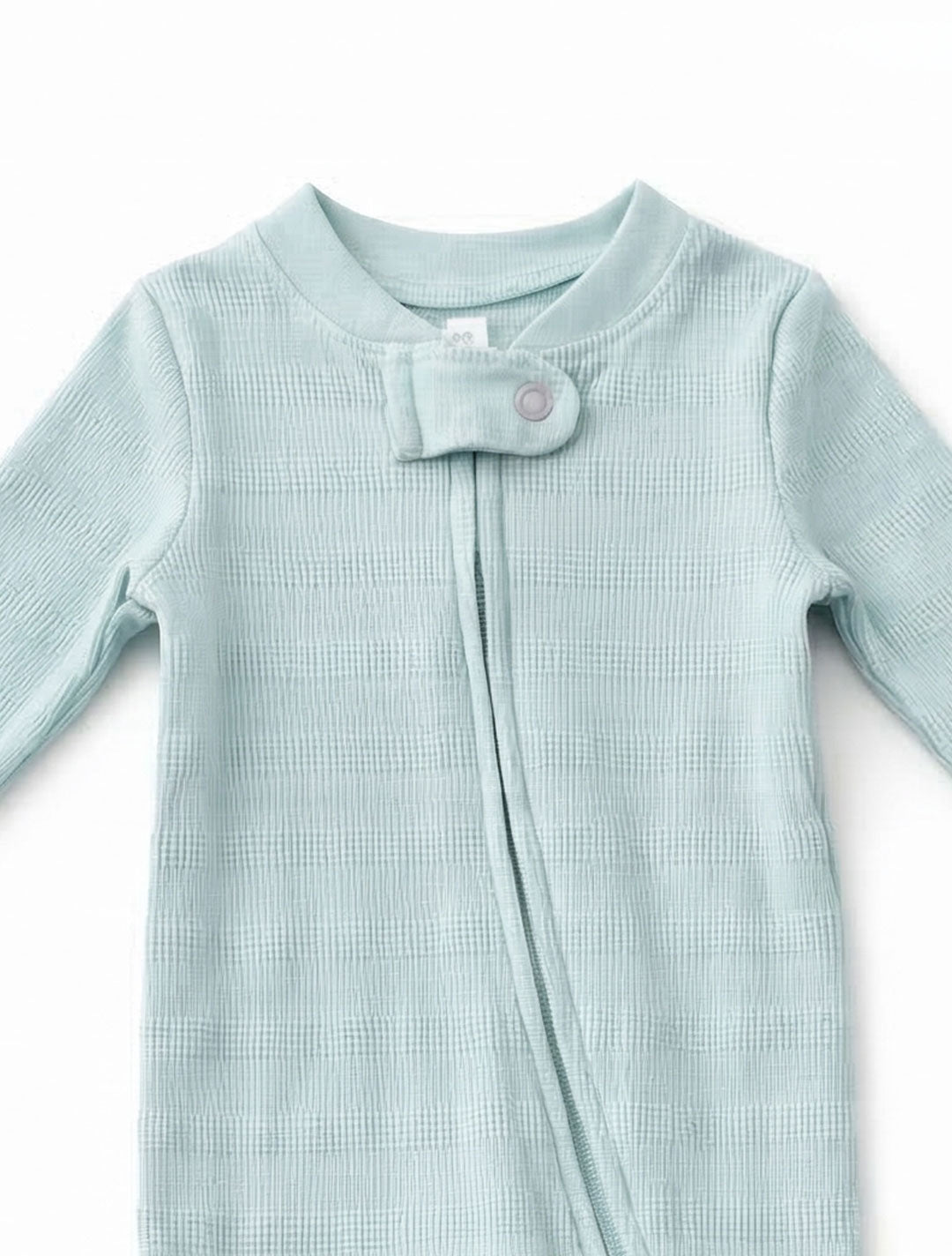 AQUA BLUE KNITTED SLEEPSUIT