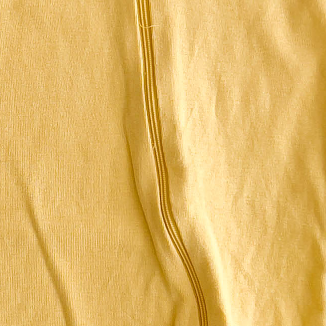 PLAIN YELLOW COTTON SLEEPSUIT