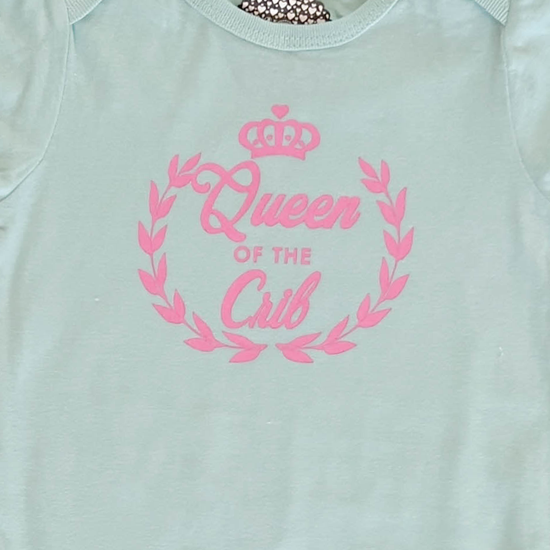 BLUE PRINTED ONESIE