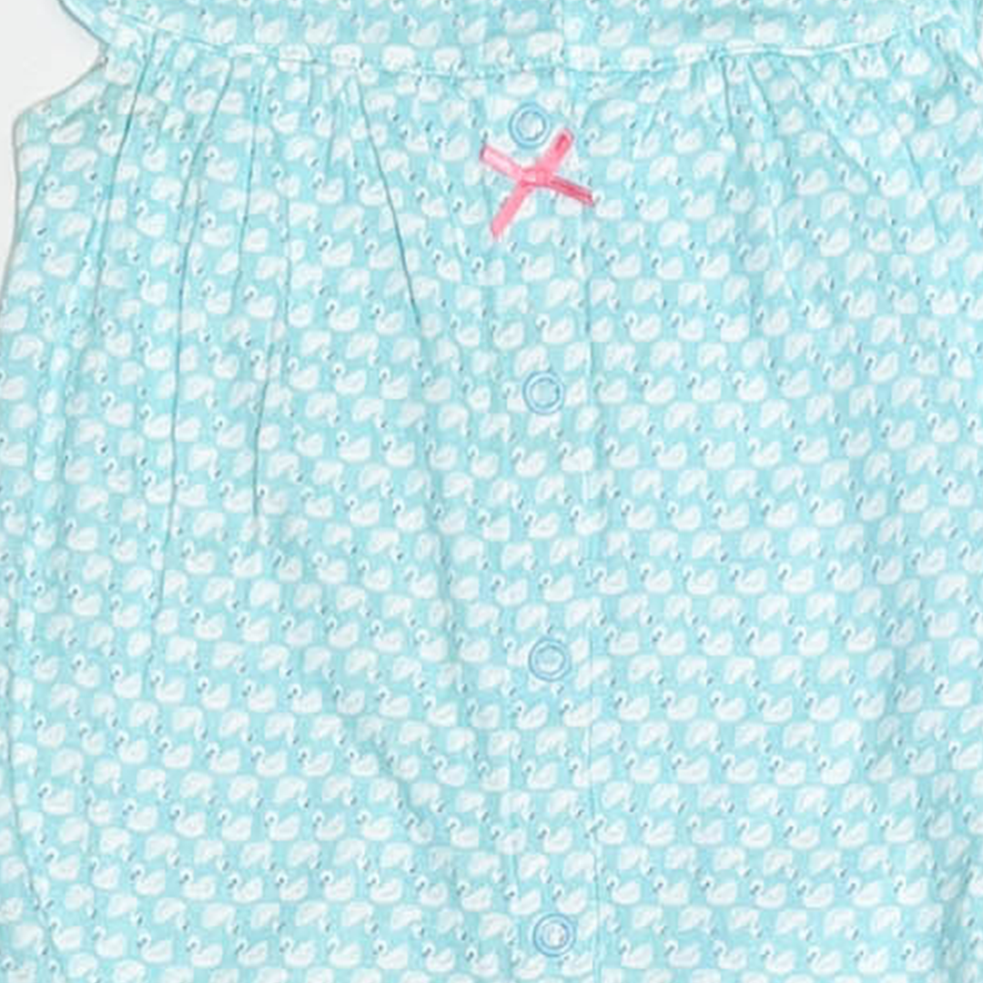 BLUE PRINTED FANCY JUMPSUIT