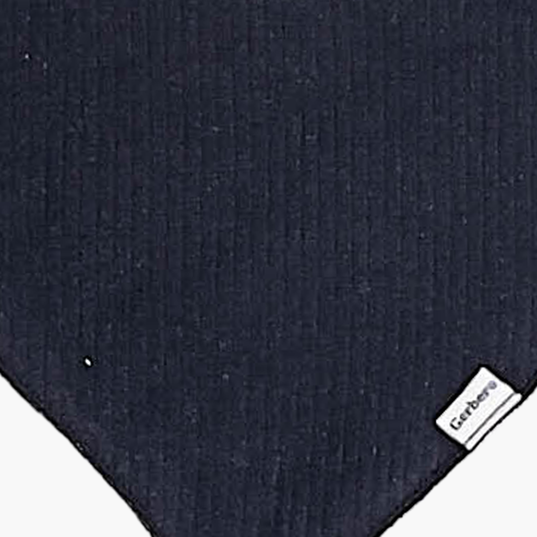 NAVY BLUE RIBBED BIBS
