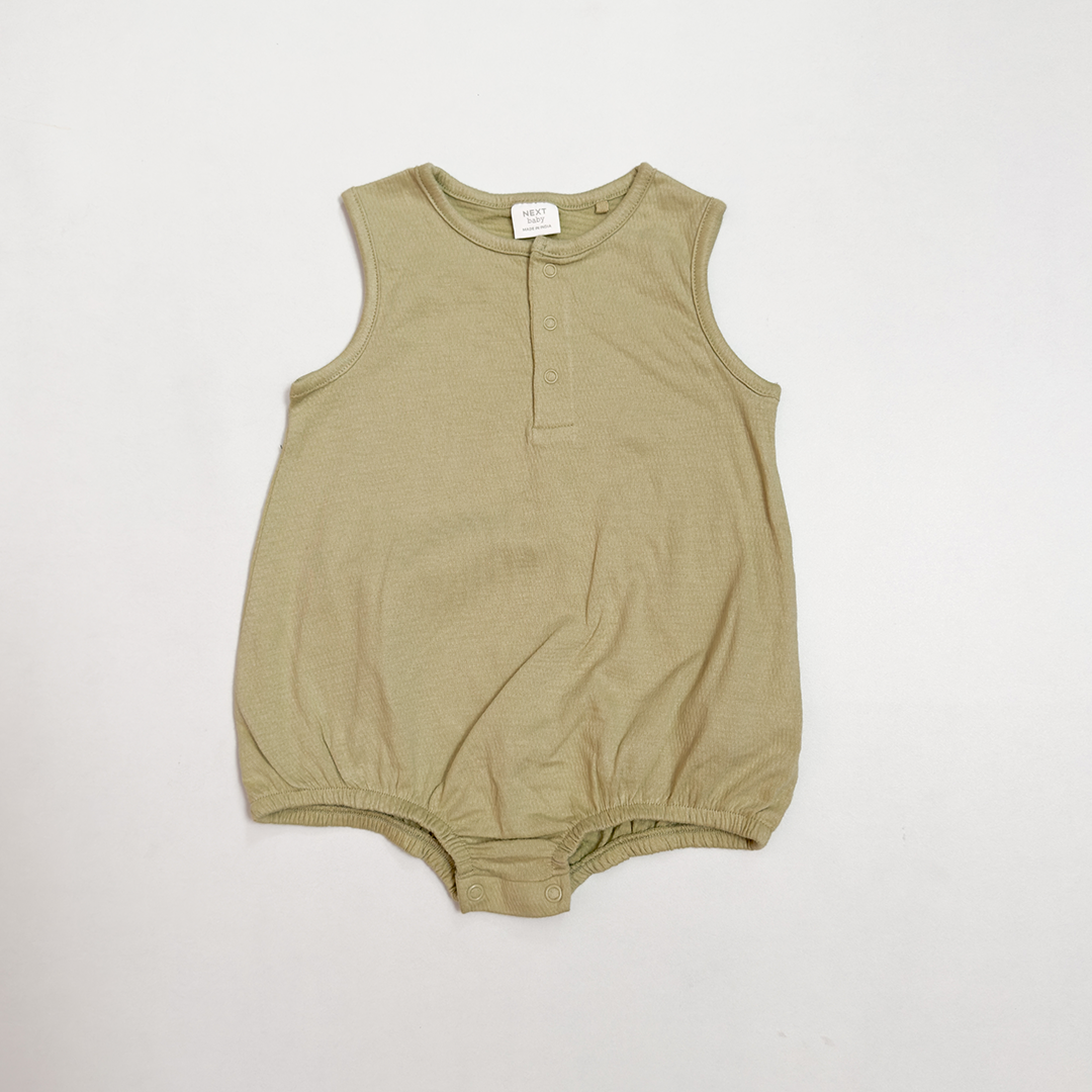 SAGE GREEN MUSLIN ONESIE