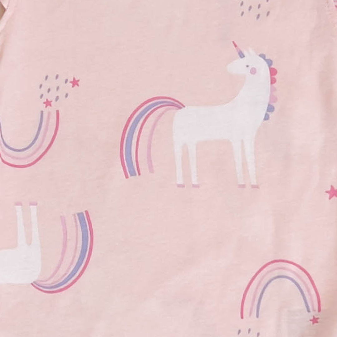 PEACH UNICORN GIRLS ONESIE