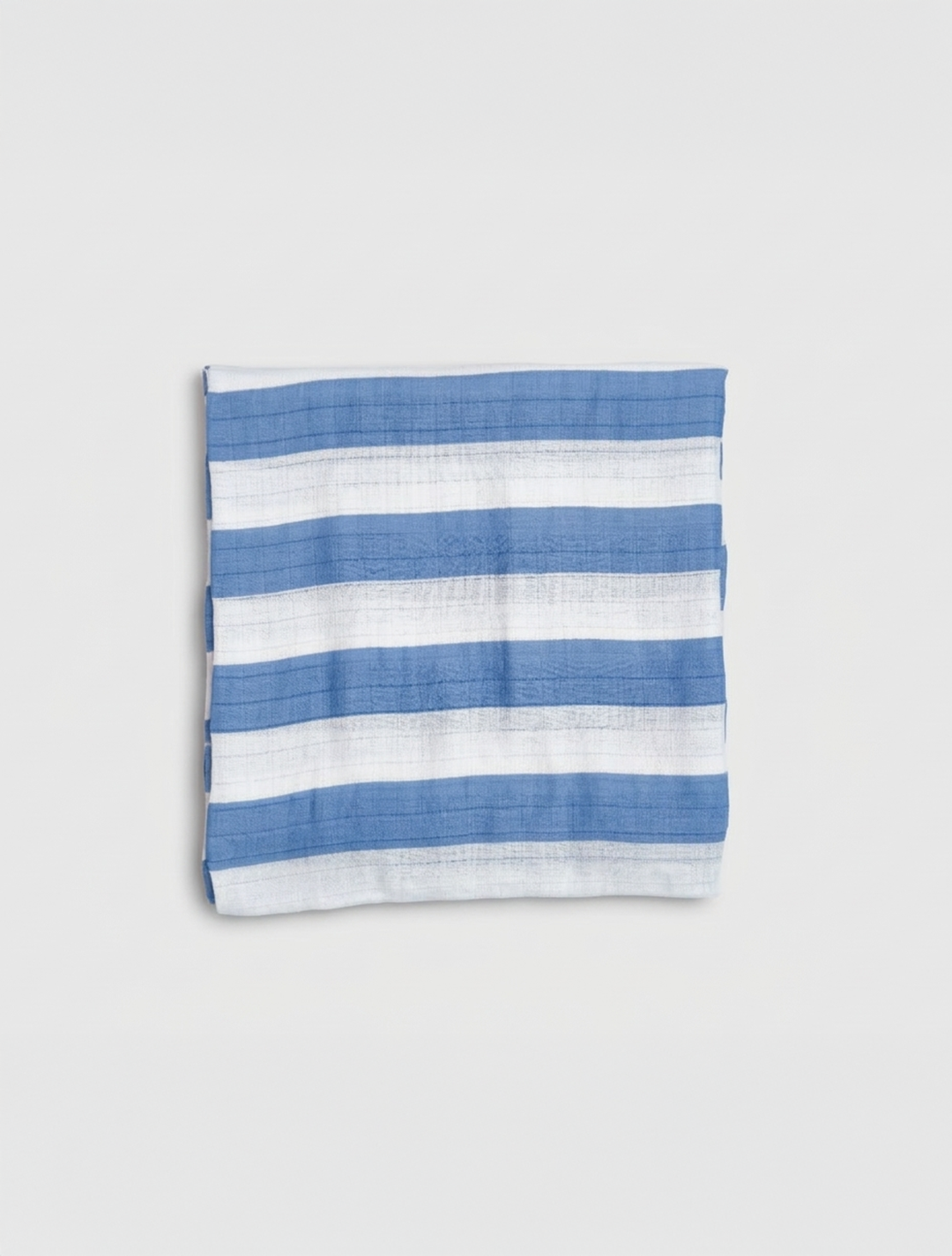 ORGANIC COTTON MUSLIN BLUE  CLOTH SWADDLE