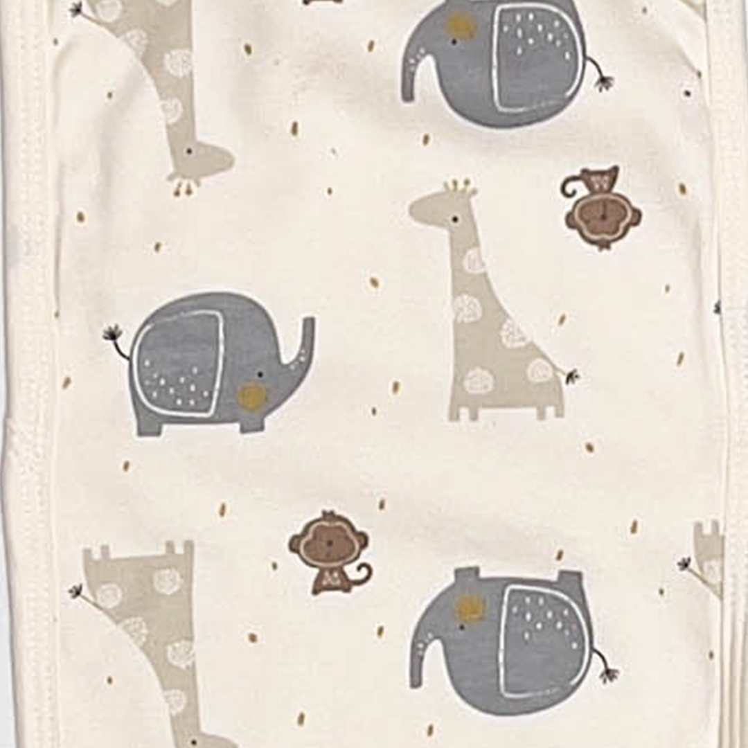 OFF WHITE ANIMAL PRINTED BURP CLOTH