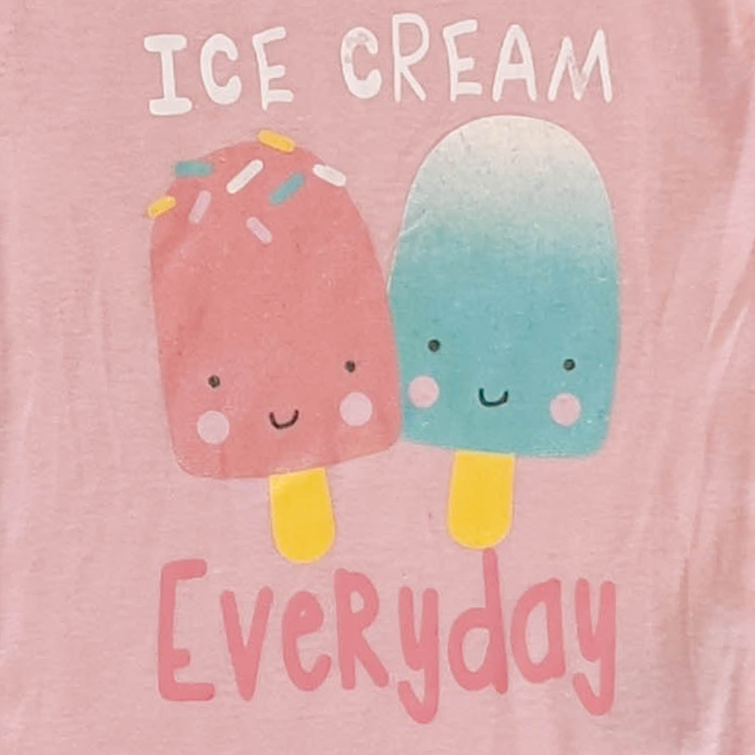 PINK GIRLS PRINTED ONESIE