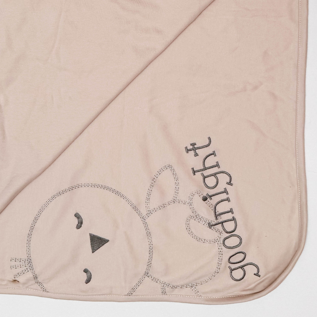 BEIGE DOUBLE SIDE SWADDLE CUM BLANKET